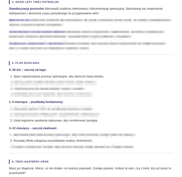 Zdjęcie przedstawia plan działania, który niczym przepis kulinarny, krok po kroku prowadzi ku automatyzacji procesów biznesowych, pozwalając na efektywniejsze zarządzanie i rozwój firmy.